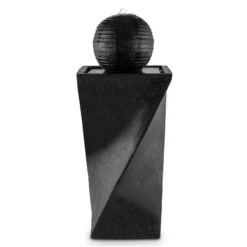 Schönbrunn Springbrunnen Kugelbrunnen Solar 200 L/h LED Basalt -Der Grillgarten Winkels 10027997 yy 0003 titel Duramaxx Schoenbrunn Solar Springbrunnen