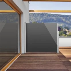 Bari 316 Seitenmarkise Seitenrollo 300x160cm Aluminium Anthrazit -Der Grillgarten Winkels 10028008 yy 0003 ambient Blumfeldt Bari 316 Seitenmarkise