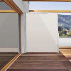 Bari 320 Seitenmarkise Seitenrollo 300x200cm Aluminium Creme -Der Grillgarten Winkels 10028019 yy 0003 ambient Blumfeldt Bari 320 Seitenmarkise