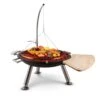 Turion Galgen-Schwenkgrill Feuerschale Ø80cm BBQ Seilzug Edelstahl -Der Grillgarten Winkels 10028486 yy 0001 titel