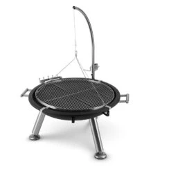 Turion Galgen-Schwenkgrill Feuerschale Ø80cm BBQ Seilzug Edelstahl -Der Grillgarten Winkels 10028486 yy 0008 logo