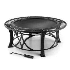 Ronda Feuerschale Ø95cm Grill Feuerstelle Funkenschutz Stahl Brüniert -Der Grillgarten Winkels 10028583 yy 0007 titel 07 Blumfeldt Ronda Feuerschale 95cm Grill