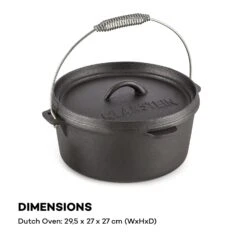Hotrod 45 Dutch Oven BBQ-Topf 4,5 Qt / 4 Liter Gusseisen Schwarz -Der Grillgarten Winkels 10029165 yy 0008 logo