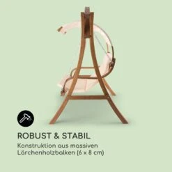 Maui Hollywoodschaukel 110 Cm 2-Sitzer Sonnensegel Polyester Lärche -Der Grillgarten Winkels 10029199 de 0003 logo