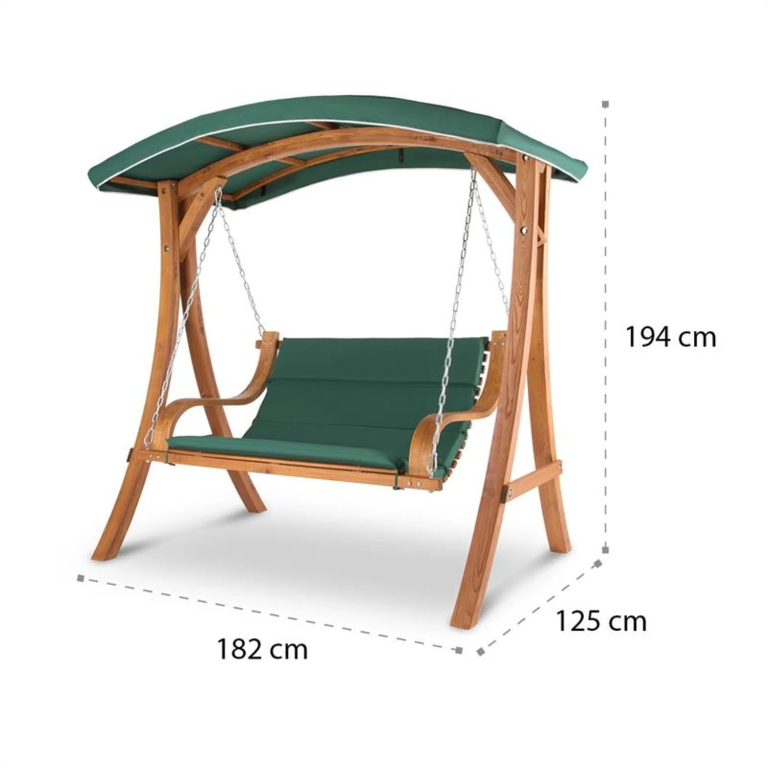 Tahiti Hollywoodschaukel 110 Cm 2-Sitzer Sonnendach Polyester Lärche 10 Tahiti Hollywoodschaukel 110 Cm 2-Sitzer Sonnendach Polyester Lärche – Bild 8