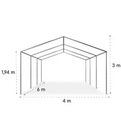 Sommerfest 4x6m 500 G/m² Partyzelt Festzelt PVC Wasserdicht Verzinkt -Der Grillgarten Winkels 10029434 yy 0010 logo