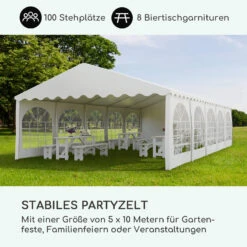 Sommerfest 5x10m 500 G/m² Partyzelt Festzelt PVC Wasserdicht Feuerfest -Der Grillgarten Winkels 10029442 de 0002 logo