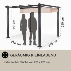 Pantheon Pergola Vordach 3x3m Aluminium Sonnendach Polyester 11 Pantheon Pergola Vordach 3x3m Aluminium Sonnendach Polyester -Der Grillgarten Winkels 10029627 DE 0004 usp