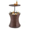 Beerboy Gartentisch Getränkekühler Ø50cm Polyrattan Bicolor Braun -Der Grillgarten Winkels 10029628 yy 0001 titel Blumfeldt Beerboy Gartentisch Polyrattan Kuehler