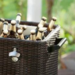 Springbreak Getränkewagen Kühlbox Terrassenkühlwagen 80l Rattandekor -Der Grillgarten Winkels 10029648 yy 0005 logo