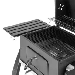 Bigfoot Holzkohlegrill Smoker BBQ-Grill 55 X 40 Cm Stahl Schwarz -Der Grillgarten Winkels 10029763 yy 0007 detail Klarstein Bigfoot BBQ Grill Smoker