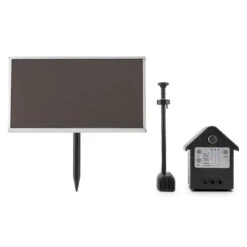 Wasserwerk 250 Wasserpumpe Solar Springbrunnen 250 L/h LED Akku -Der Grillgarten Winkels 10029901 yy 0004 front Blumfeldt Wasserwerk 250 Solar Springbrunnen LED