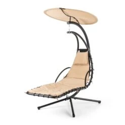Dahlia Creamy Beige Schwingliege 200 Cm Sonnensegel Polyester Stahl -Der Grillgarten Winkels 10029977 yy 0006 front hanging chair