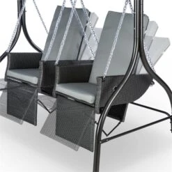 Concordia Hollywoodschaukel Gartenschaukel 185 Cm 2 Sitze Sonnendach -Der Grillgarten Winkels 10030566 yy 0005 detail Blumfeldt Concordia Hollywoodschaukel