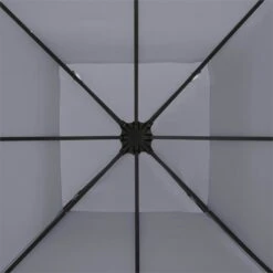 Odeon Grey Pavillon Partyzelt Festzelt 3x3m Stahl Polyester Dunkelgrau -Der Grillgarten Winkels 10030686 yy 0004 detail Blumfeldt Odeon Grey Pavillon Partyzelt dunkelgrau