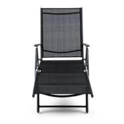 Modena Sonnenliege 64x85x170cm Aluminium/Stahlrohr Schwarz -Der Grillgarten Winkels 10031441 yy 0003 detail Blumfeldt Modena Sonnenliege 64x85x170cm schwarz