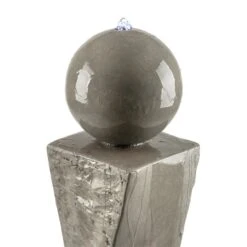 Trafalgar Gartenbrunnen 1,5m LED Fiberglas-Zement 4,5 Kg Ziersteine 12 Trafalgar Gartenbrunnen 1,5m LED Fiberglas-Zement 4,5 Kg Ziersteine -Der Grillgarten Winkels 10031620 yy 0005 detail Blumfeldt Trafalgar Zierbrunnen Gartenbrunnen Tuff