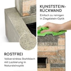 Watergate Gartenbrunnen In/Outdoor 15W Pumpe 10m Kabel Verzinkt -Der Grillgarten Winkels 10032262 de 0005 logo