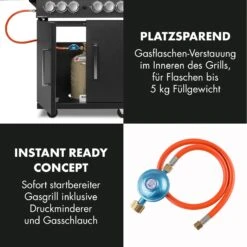 Tomahawk 4.2 SBG Gasgrill 6 Brenner 20,7 KW 64x42cm Grill Edelstahl -Der Grillgarten Winkels 10032308 de 0009 logo