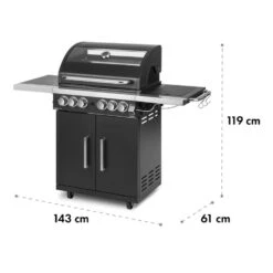 Tomahawk 4.2 SBG Gasgrill 6 Brenner 20,7 KW 64x42cm Grill Edelstahl -Der Grillgarten Winkels 10032308 yy 0012 logo Klarstein Tomahawk SBG Gasgrill Edelstahl