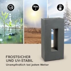 Airflor Pflanztopf 45 X 100 X 27 Cm Fiberglas In-/Outdoor Dunkelgrau -Der Grillgarten Winkels 10032502 de 0005 logo