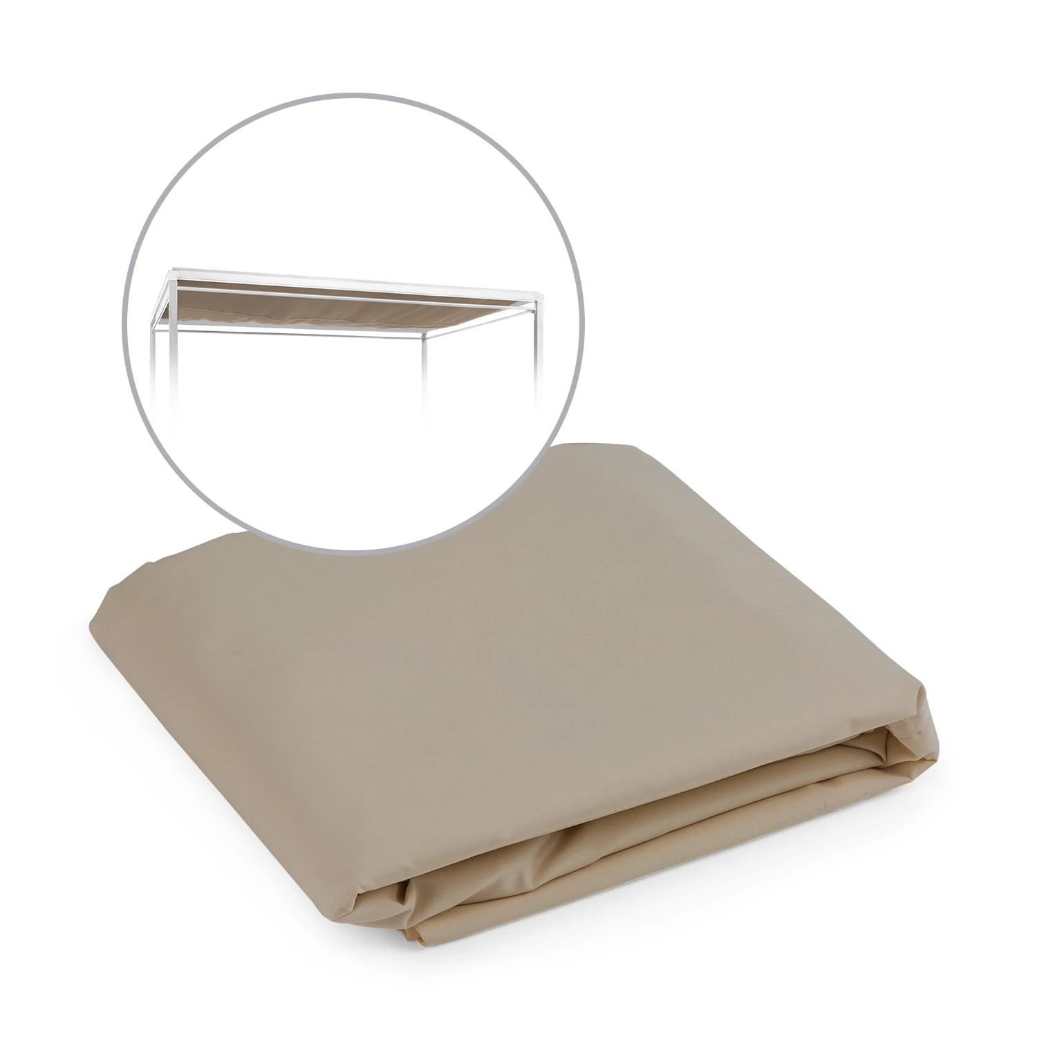 Senator Ersatzdach Sonnenschutz Polyester Wasserdicht Taupe 3 Senator Ersatzdach Sonnenschutz Polyester Wasserdicht Taupe
