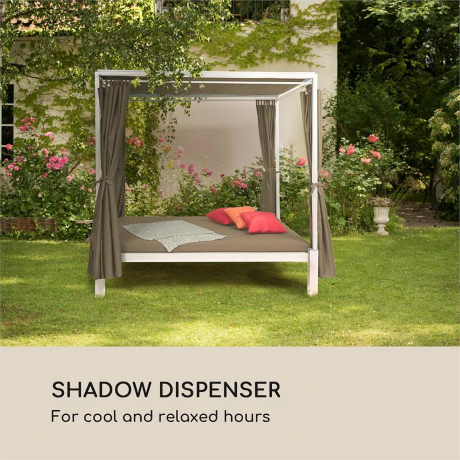 Senator Ersatzdach Sonnenschutz Polyester Wasserdicht Taupe 4 Senator Ersatzdach Sonnenschutz Polyester Wasserdicht Taupe – Bild 2