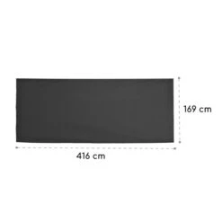 Eremitage Ersatzdach Sonnenschutz Polyester Wasserdicht Grau -Der Grillgarten Winkels 10032575 yy 0004 logo Blumfeldt Eremitage Ersatzdach grau