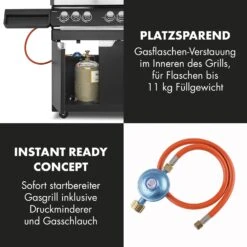 Highgrade 4 IB Gasgrill 6 Brenner 19,8 KW 71x46cm Grill Edelstahl -Der Grillgarten Winkels 10032580 de 0008 logo
