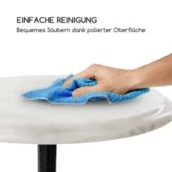 Patras-XS Bistro-Tisch Marmortischplatte Ø30cm Gusseiserner Standfuß -Der Grillgarten Winkels 10033238 de 0004 logo