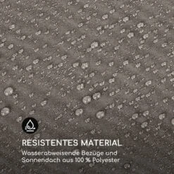 Eremitage Double Sunbed 2 Pers Stahl-Rahmen Sonnendach Vorhänge Taupe -Der Grillgarten Winkels 10033316 de 0009 logo