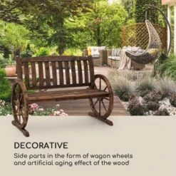 Murnau Gartenbank Flammenbehandeltes Tannenholz Braun -Der Grillgarten Winkels 10033354 yy 0005 logo Blumfeldt Murnau Gartenbank Tannenholz braun