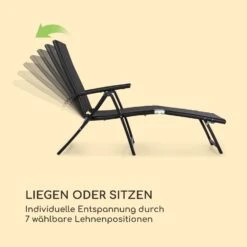 Pomporto Lounge Liegestuhl 70/30 PVC/PE Aluminium 7-Stufen Anthrazit -Der Grillgarten Winkels 10033409 de 0005 logo