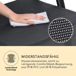 Pomporto Lounge Liegestuhl 70/30 PVC/PE Aluminium 7-Stufen Anthrazit -Der Grillgarten Winkels 10033409 de 0007 logo