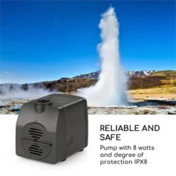 Raincastle Gartenbrunnen 12 LEDs 8W IPX8 Indoor & Outdoor -Der Grillgarten Winkels 10033428 yy 0008 logo Blumfeldt Raincastle Gartenbrunnen 12 LEDs