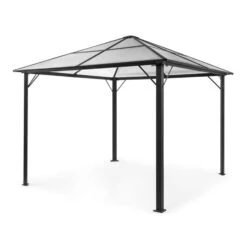 Pantheon Solid Sky Pavillon Mit Dach 3x3m Polycarbonat Aluminium