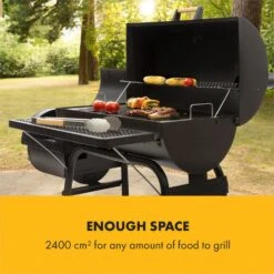 Beef Brisket Smoker Grill Holzkohlegrill/Smoker Edelstahl-Grill Mobil -Der Grillgarten Winkels 10033460 yy 0004 logo Klarstein Beef Brisket Smoker Grill schwarz