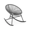 Roqueta Schaukelstuhl Retro-Design 4mm-Geflecht Grau -Der Grillgarten Winkels 10033465 yy 0001 titel Blumfeldt Roqueta Schaukelstuhl grau