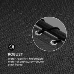 California Dreaming Sonnenliege, Polsterung, Stahlrahmen, Schwarz -Der Grillgarten Winkels 10033474 yy 0006 logo Blumfeldt California Dreaming Sonnenliege schwarz