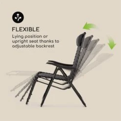California Dreaming Sonnenliege, Polsterung, Stahlrahmen, Grau -Der Grillgarten Winkels 10033475 yy 0005 logo Blumfeldt California Dreaming Sonnenliege grau