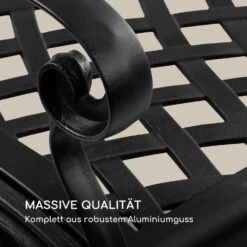 Pozzilli BL Gartenbank Aluminiumguss Witterungsbeständig Schwarz -Der Grillgarten Winkels 10033486 de 0003 logo