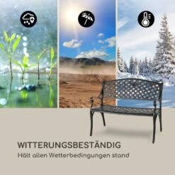 Pozzilli BL Gartenbank Aluminiumguss Witterungsbeständig Schwarz -Der Grillgarten Winkels 10033486 de 0004 logo