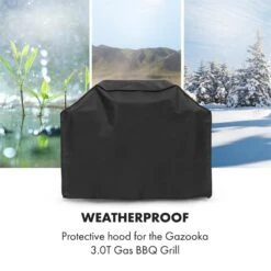 Gazooka 3.0T Wetterschutzhaube 600D Canvas 30/70% PE/PVC Schwarz -Der Grillgarten Winkels 10033536 yy 0003 logo Klarstein Gazooka 3 0T Wetterschutzhaube schwarz