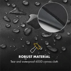 Hot & Hot Wetterschutzhaube 600D Canvas 30/70% PE/PVC Schwarz -Der Grillgarten Winkels 10033537 yy 0005 logo Klarstein Hot and Hot Wetterschutzhaube schwarz
