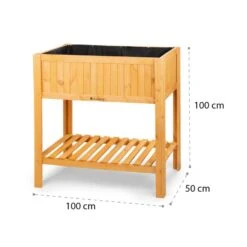 Altiplano Cubic Hochbeet 100 X 100 X 50 Kiefer Gartenvlies ErgoGrow -Der Grillgarten Winkels 10033605 yy 0009 logo Blumfeldt Altiplano Cubic Hochbeet 100x100x50