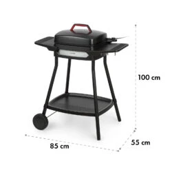 Gatsby Elektrogrill 2000W Antihaft-Grillfläche Seitentische Schwarz -Der Grillgarten Winkels 10034706 yy 0009 dimensions