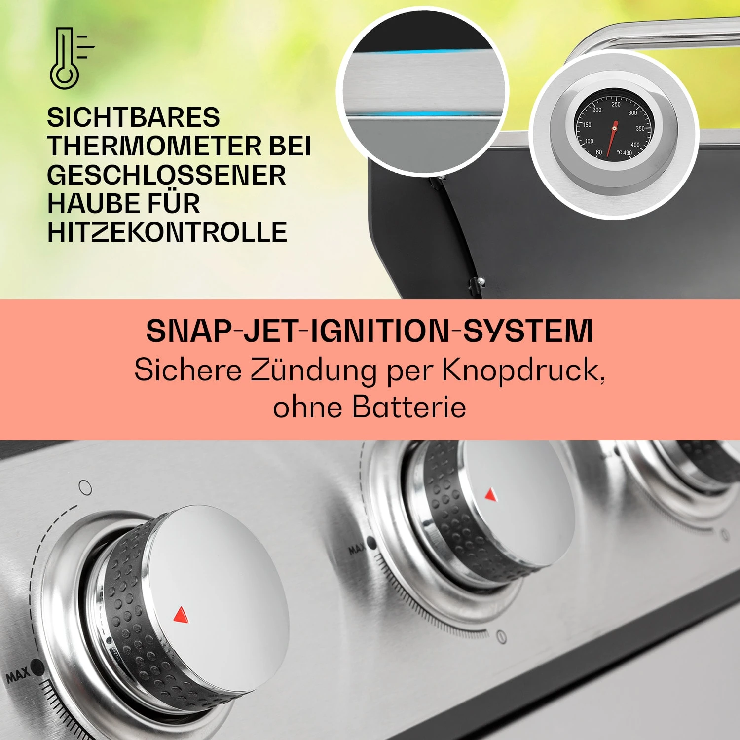 Tomahawk Gasgrill 5x3,6 KW + 2,7 KW Brenner 80x43,5 Cm Grill Edelstahl 6 Tomahawk Gasgrill 5x3,6 KW + 2,7 KW Brenner 80x43,5 Cm Grill Edelstahl – Bild 4