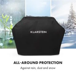Tomahawk Wetterschutzhaube 600D Canvas 30/70% PE/PVC Schwarz -Der Grillgarten Winkels 10034713 yy 0005 logo Klarstein Tomahawk Wetterschutzhaube 140cm