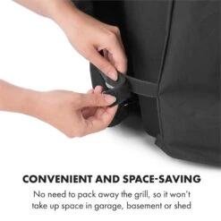 Tomahawk Wetterschutzhaube 600D Canvas 30/70% PE/PVC Schwarz -Der Grillgarten Winkels 10034713 yy 0006 logo Klarstein Tomahawk Wetterschutzhaube 140cm