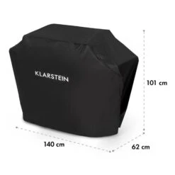 Tomahawk Wetterschutzhaube 600D Canvas 30/70% PE/PVC Schwarz -Der Grillgarten Winkels 10034713 yy 0007 logo Klarstein Tomahawk Wetterschutzhaube 140cm